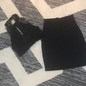 Lulus 2 piece black outfit